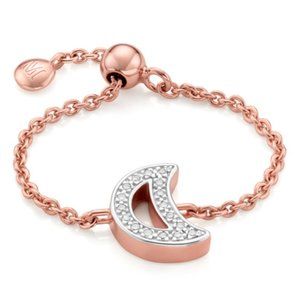 Monica Vinader Moon Adjustable Diamond Ring